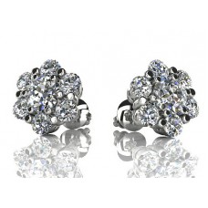 1.50 ct Round Cut Diamond Stud Earrings in Screw Back 1.50 ct Round Cut Diamond Stud Earrings in Screw Back